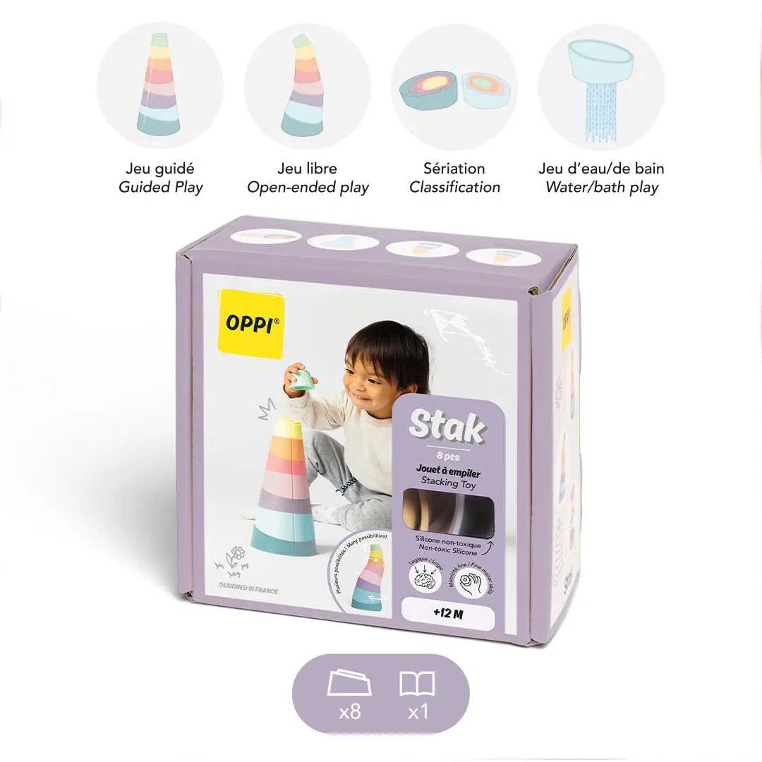 Stak - Jouet à empiler pour bébé by OPPI