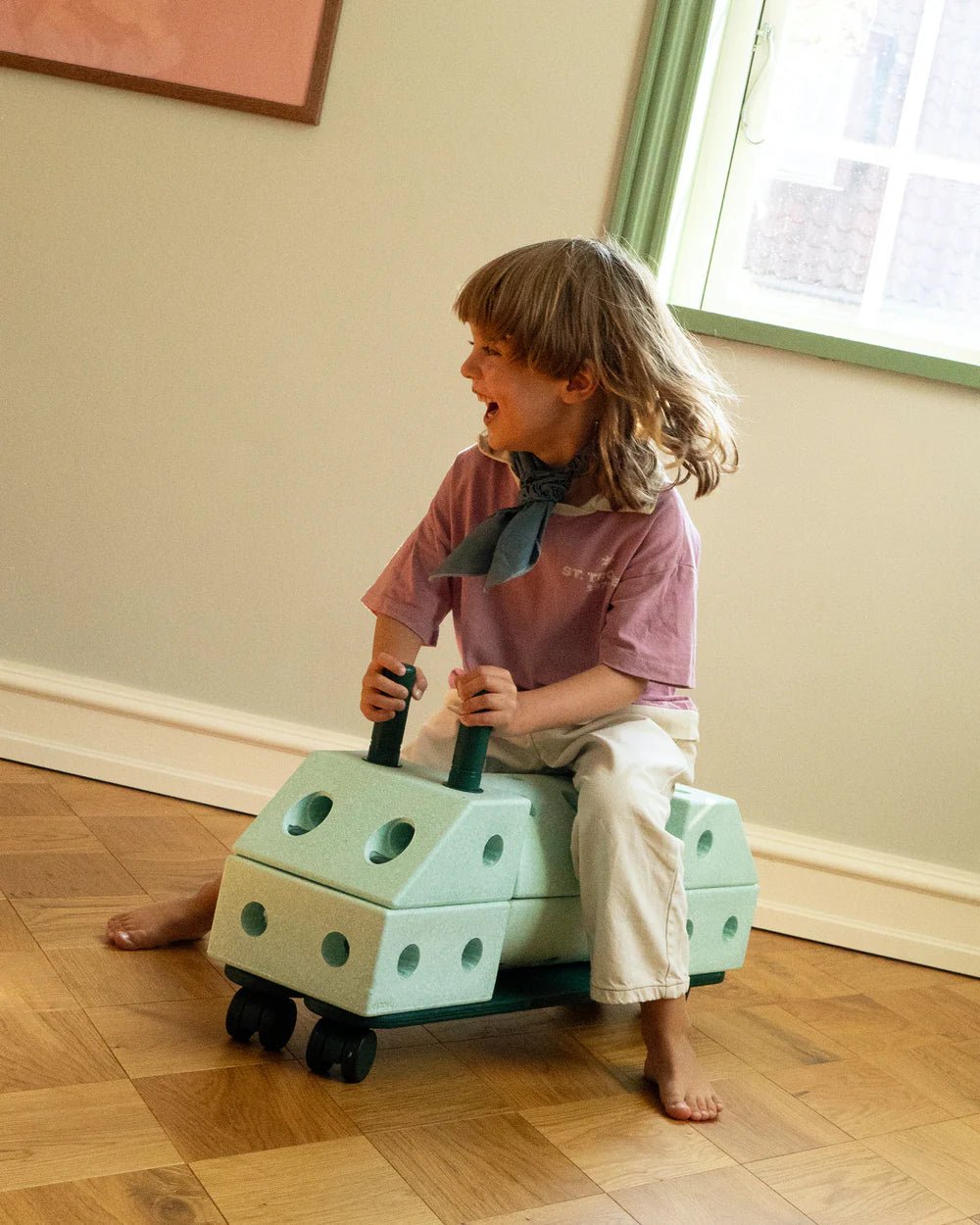 2x Poutres d'équilibre - Forest Green - Modu - myplayground