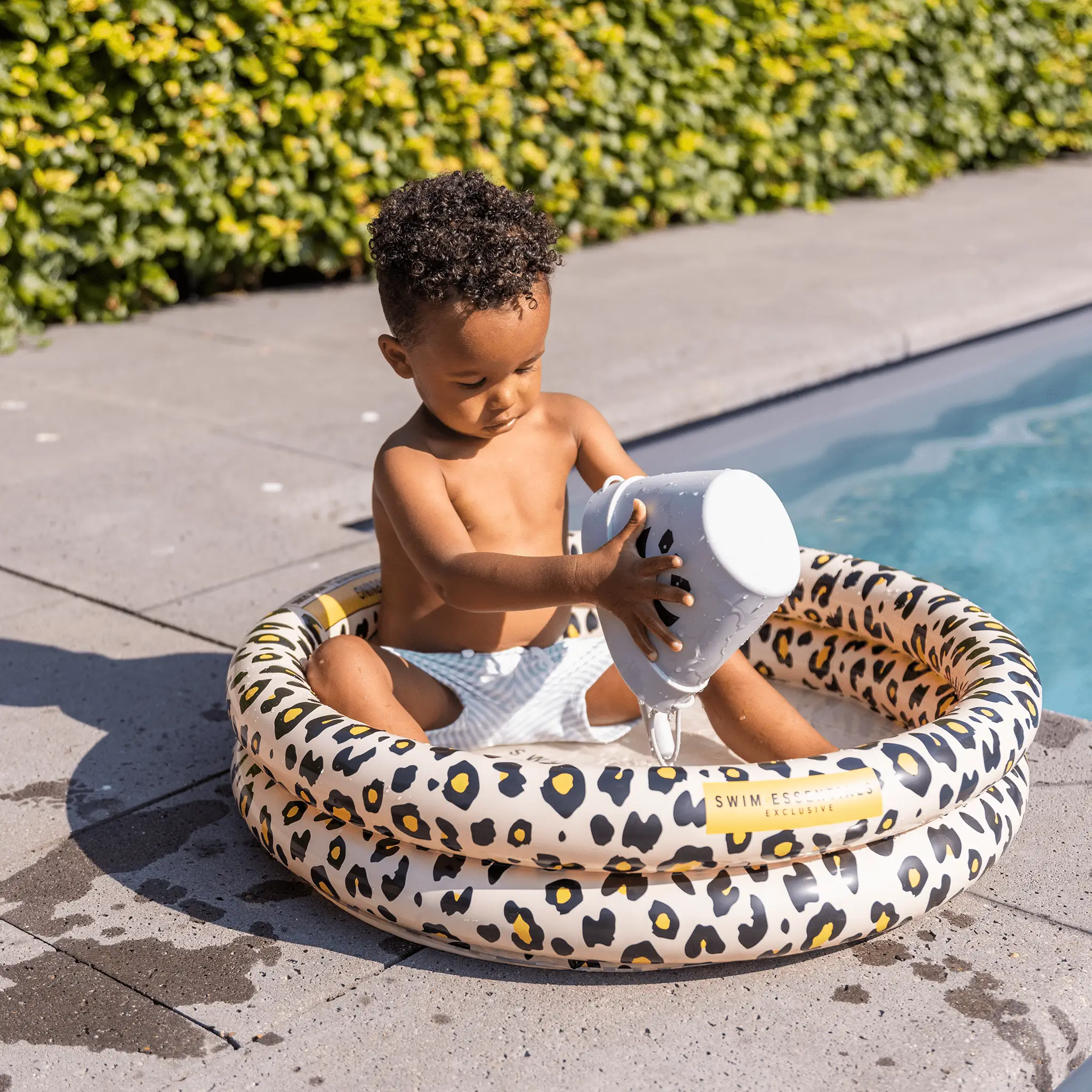 Piscine bébé à Imprimé Léopard - Beige, 60 cm - Swim Essentials by Swim Essentials