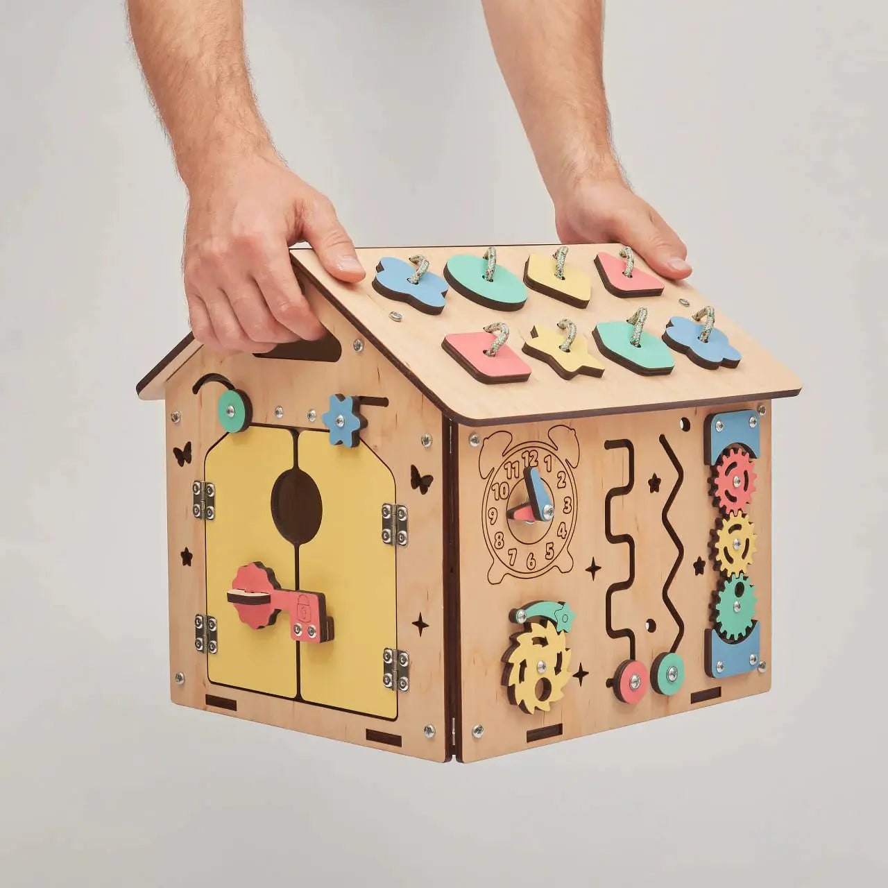 Busy Board maisonnette éducative - bois mini, 12 à 18 mois - busykids by BusyKids