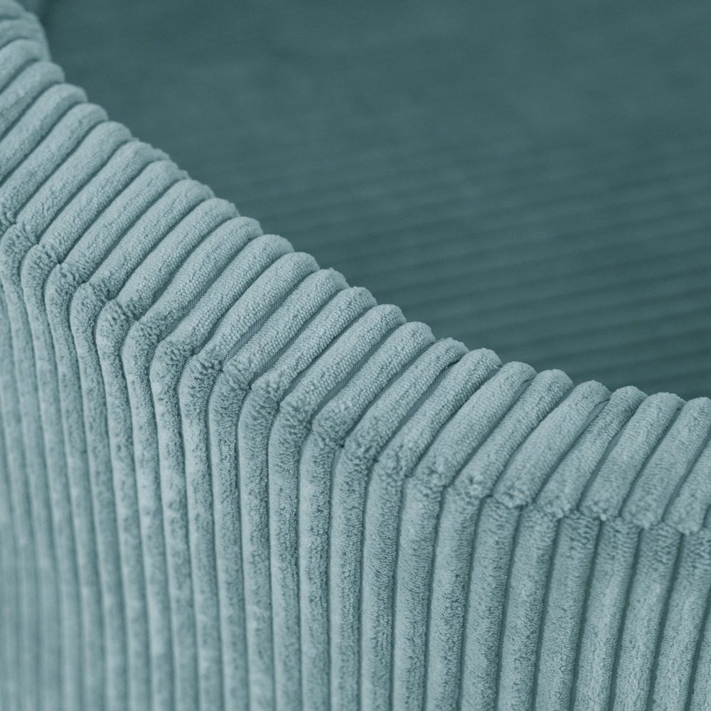 Piscine à balles - ronde 90x30 cm, velours côtelé prenium (+ 200 boules perle, perle menthe, argent) - Plush Nest - Misioo - myplayground