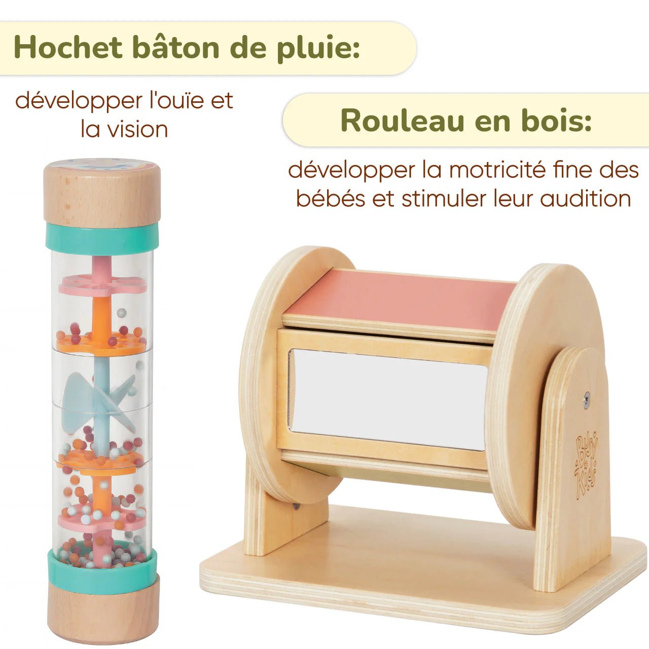 Coffret de Jeu Montessori pour les bébés - 0 à 6 mois - BusyKids by BusyKids