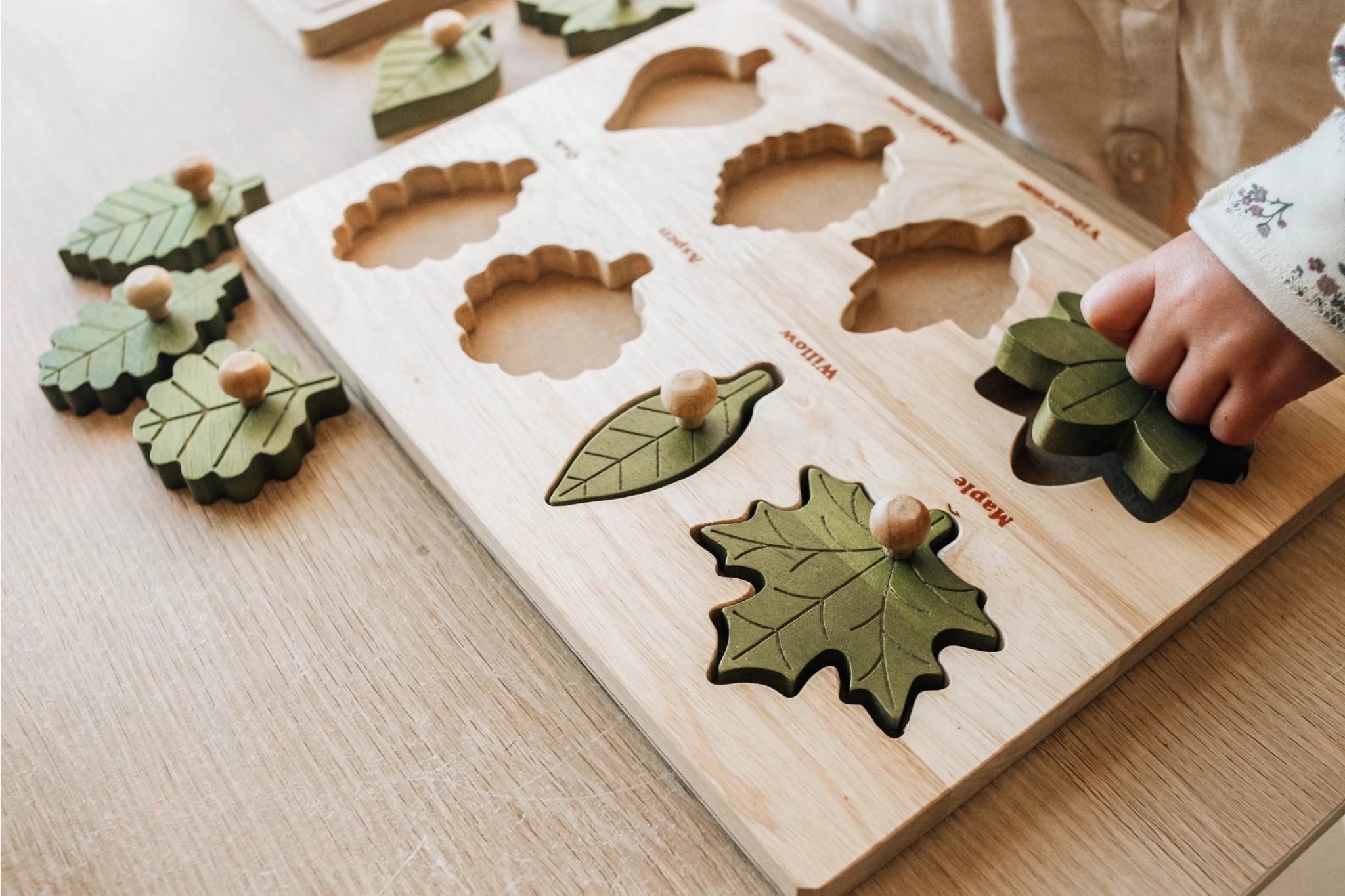 Puzzle de feuilles by Q Toys