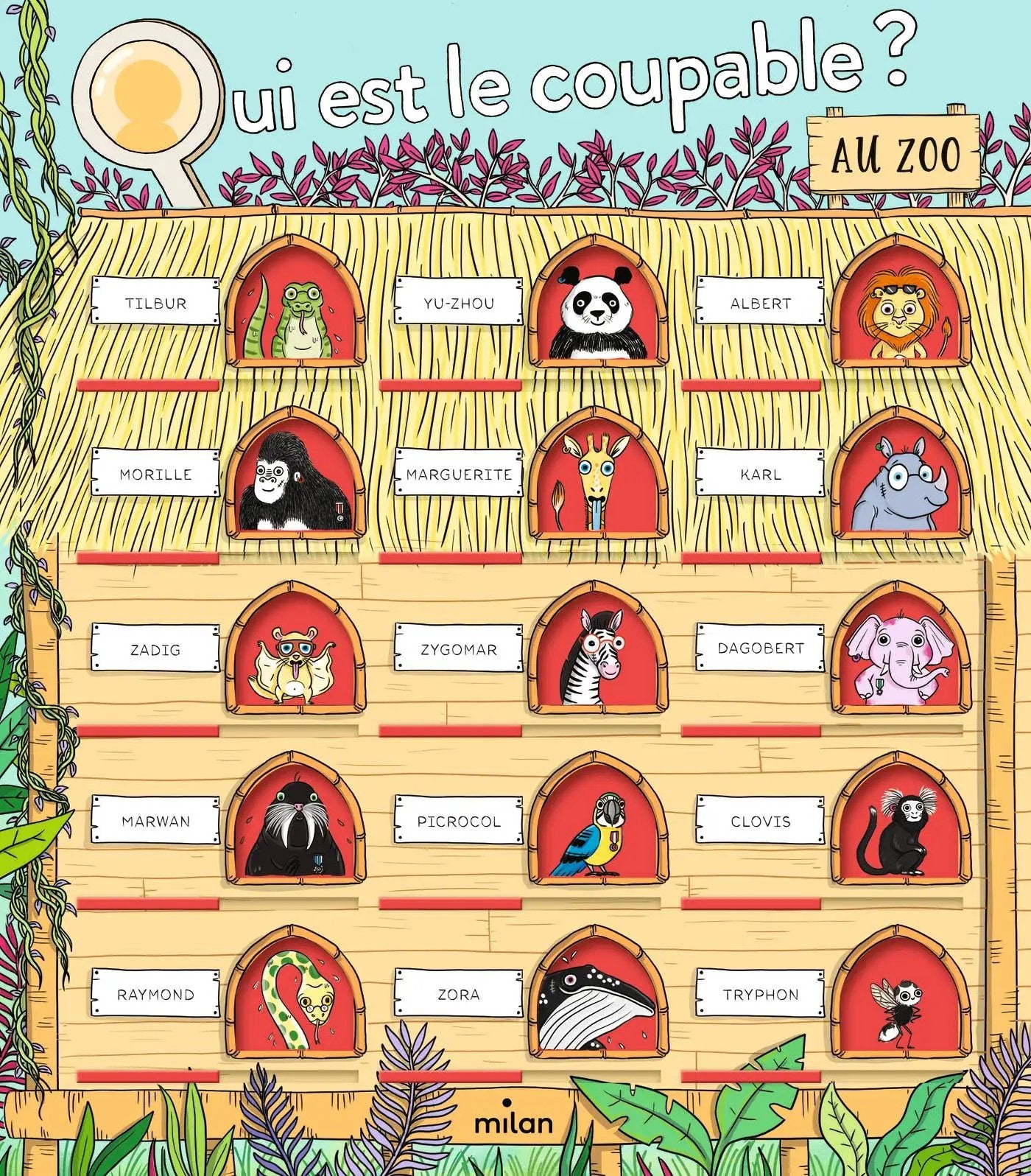 Qui est le coupable ? Au zoo by Selection Livres jeunesse poppik