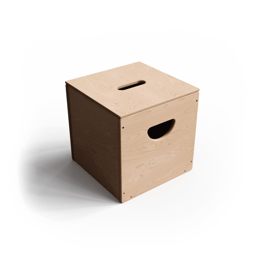 Boîte de Rangement pour Jouets - Bouleau de la Baltique ToyBox - All Circles - myplayground