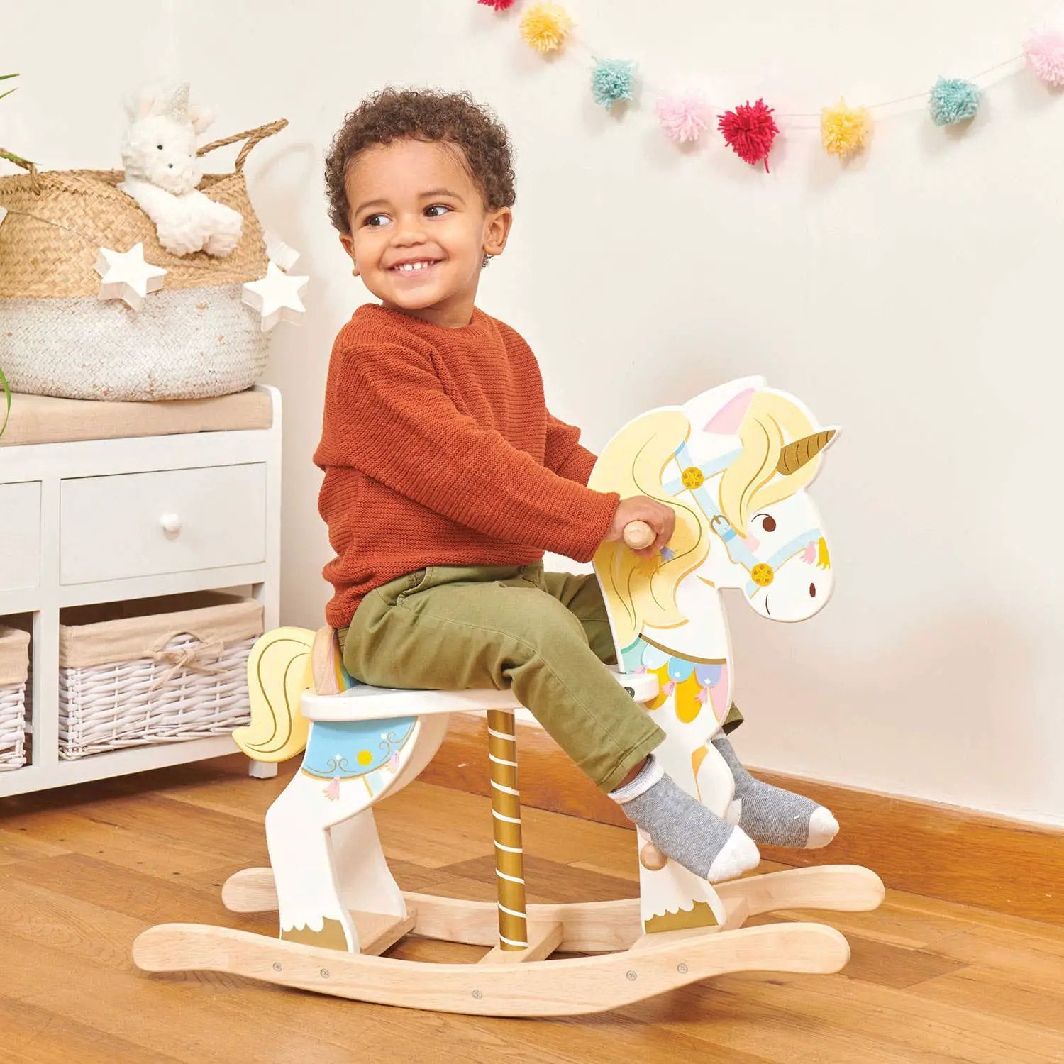 Cheval à bascule Unicorn - Jeu sensoriel enfant by Le Toy Van