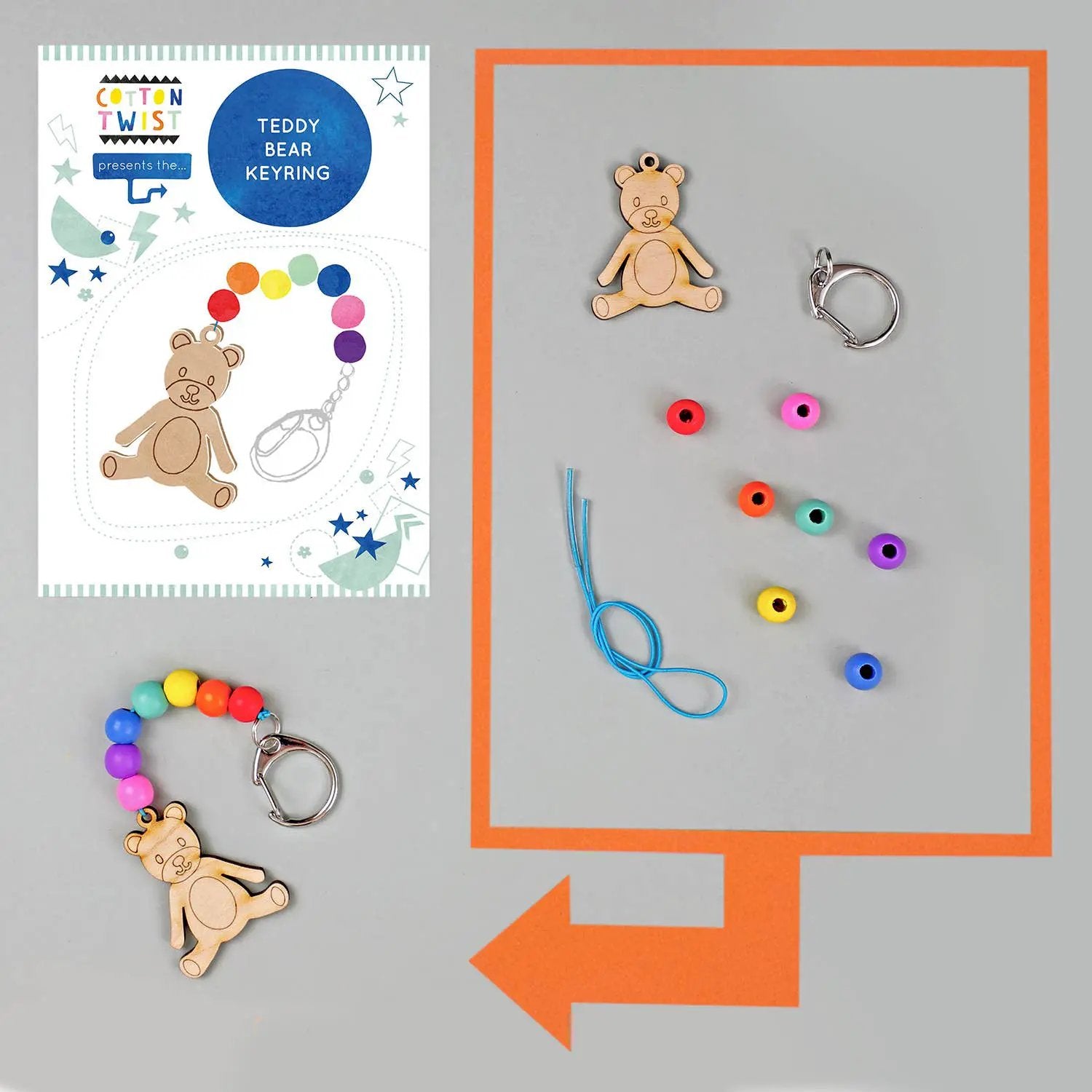 Faites votre propre nounours en peluche porte-clés by Cotton Twist