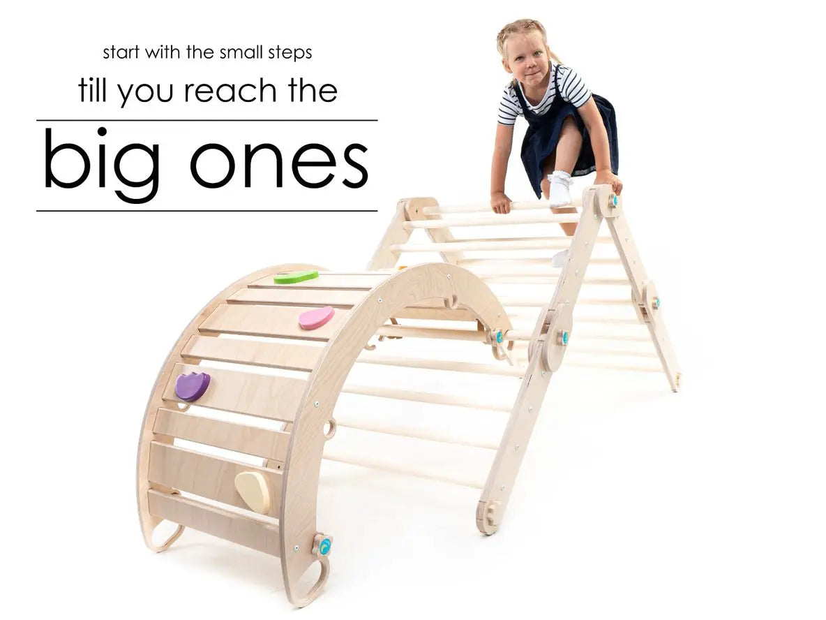 Arche d'Escalade + Rampe pour Alpiniste - Jeu de Motricité Enfant - Happymoon by HappyMoon