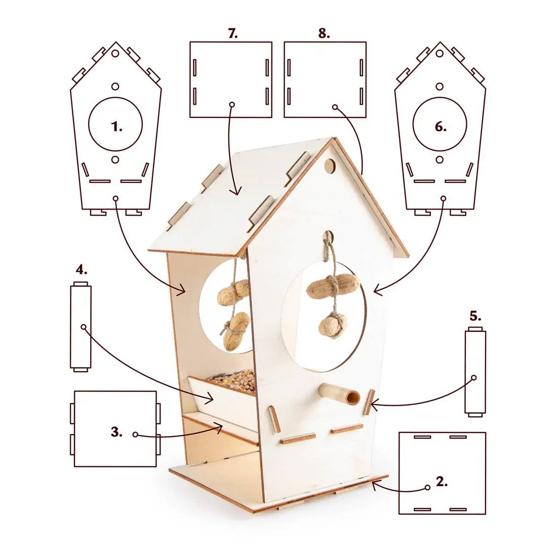 Ma première mangeoire - Coffret d'activités pour enfant - Kit créatif de jardinage Enfant by Radis Et Capucine