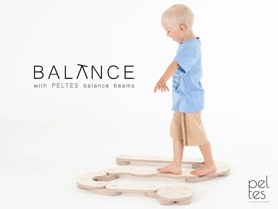 Poutres d'équilibre PELTES®, jouet Montessori, planche d'équilibre - Jeu de motricité enfant - Happymoon - myplayground