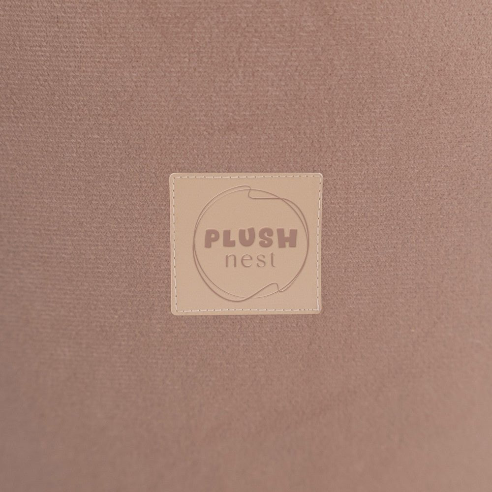 Piscine à balles - ronde 90x30 cm, beige velours - Plush Nest - Misioo - myplayground