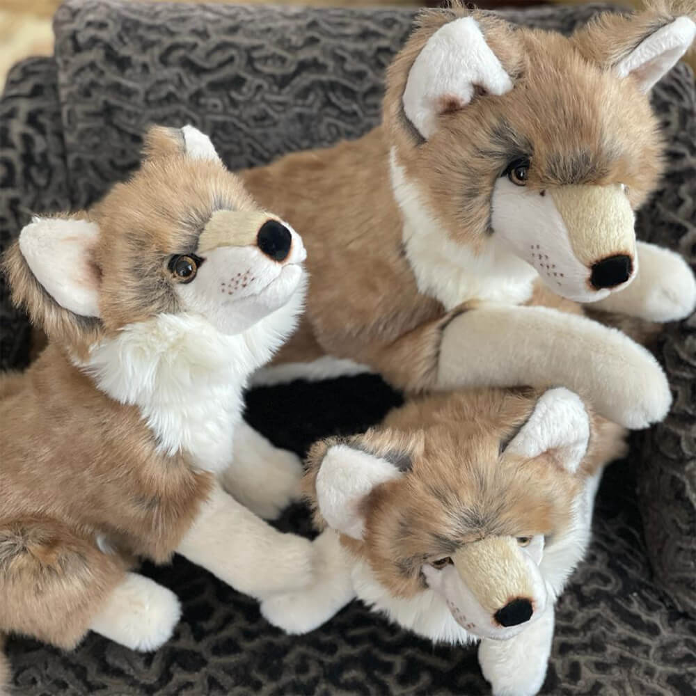 Ma peluche Loup Gaspard - La Pelucherie - myplayground