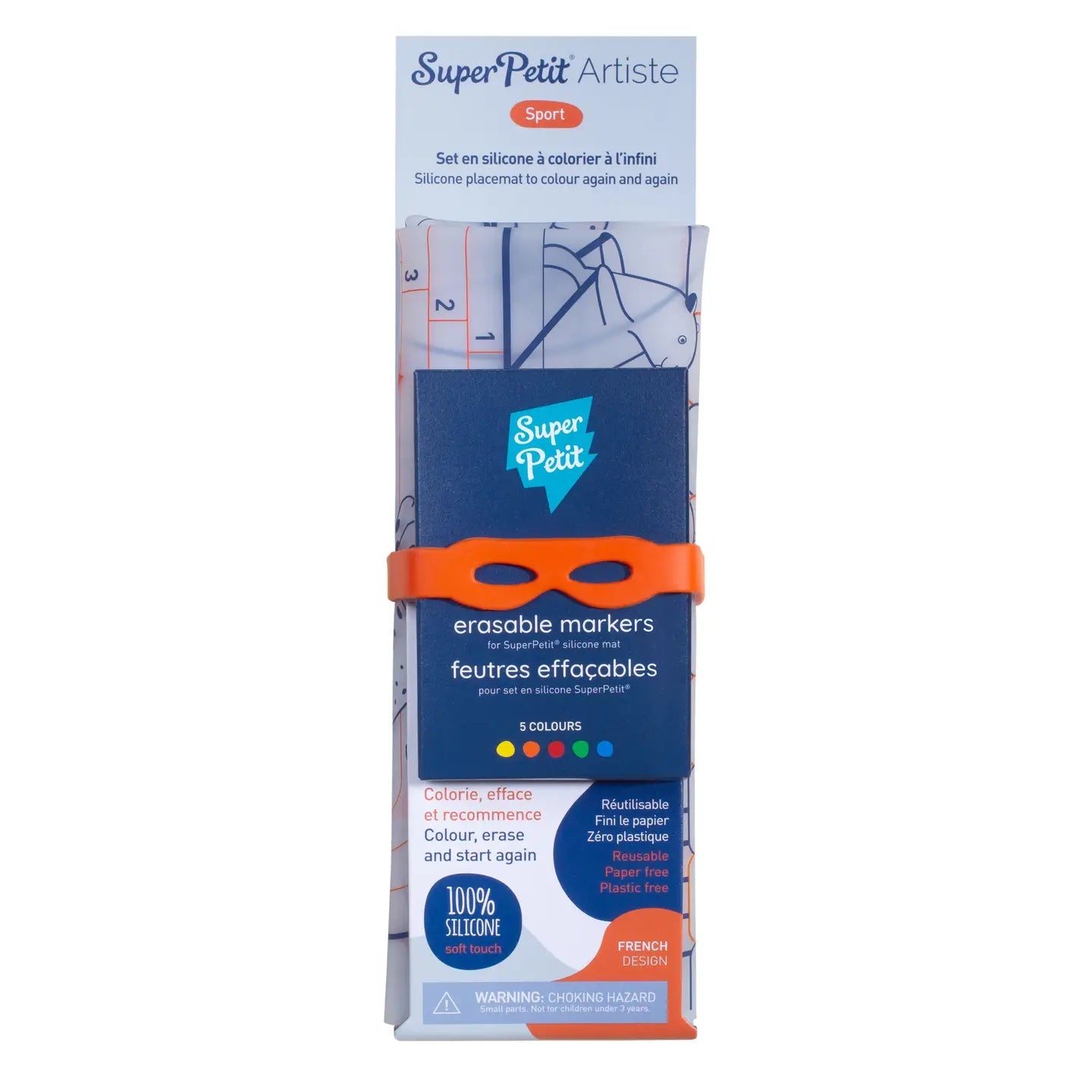 Coloriage réutilisable - Set en silicone Sport - SuperPetit - myplayground