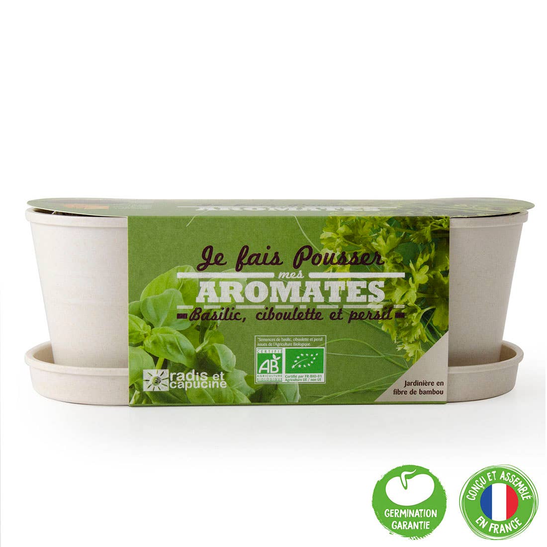 Jardinière bambou - Aromates - Kit créatif de jardinage Enfant - myplayground