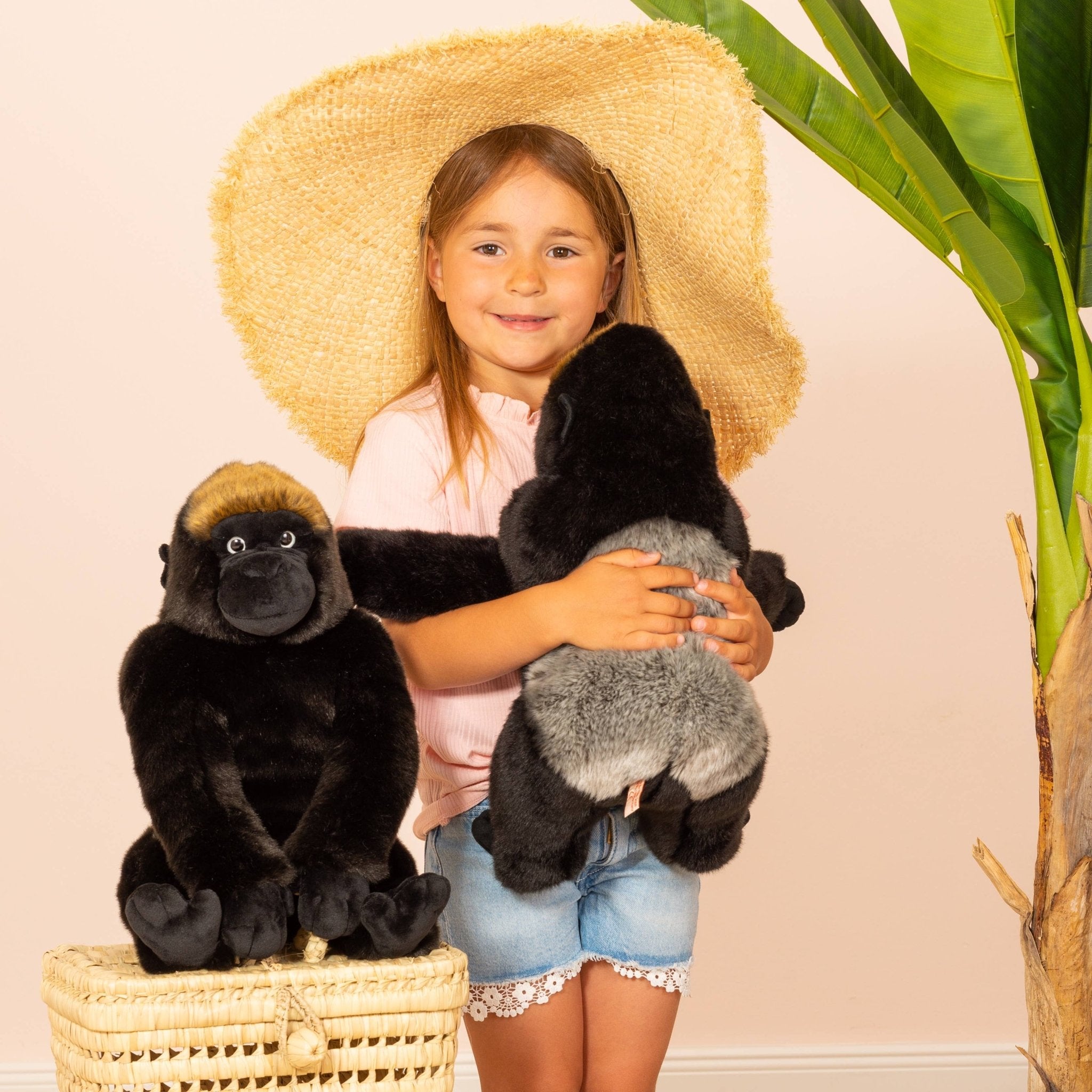 Gorille de montagne assis 35 cm - peluche - peluche - myplayground