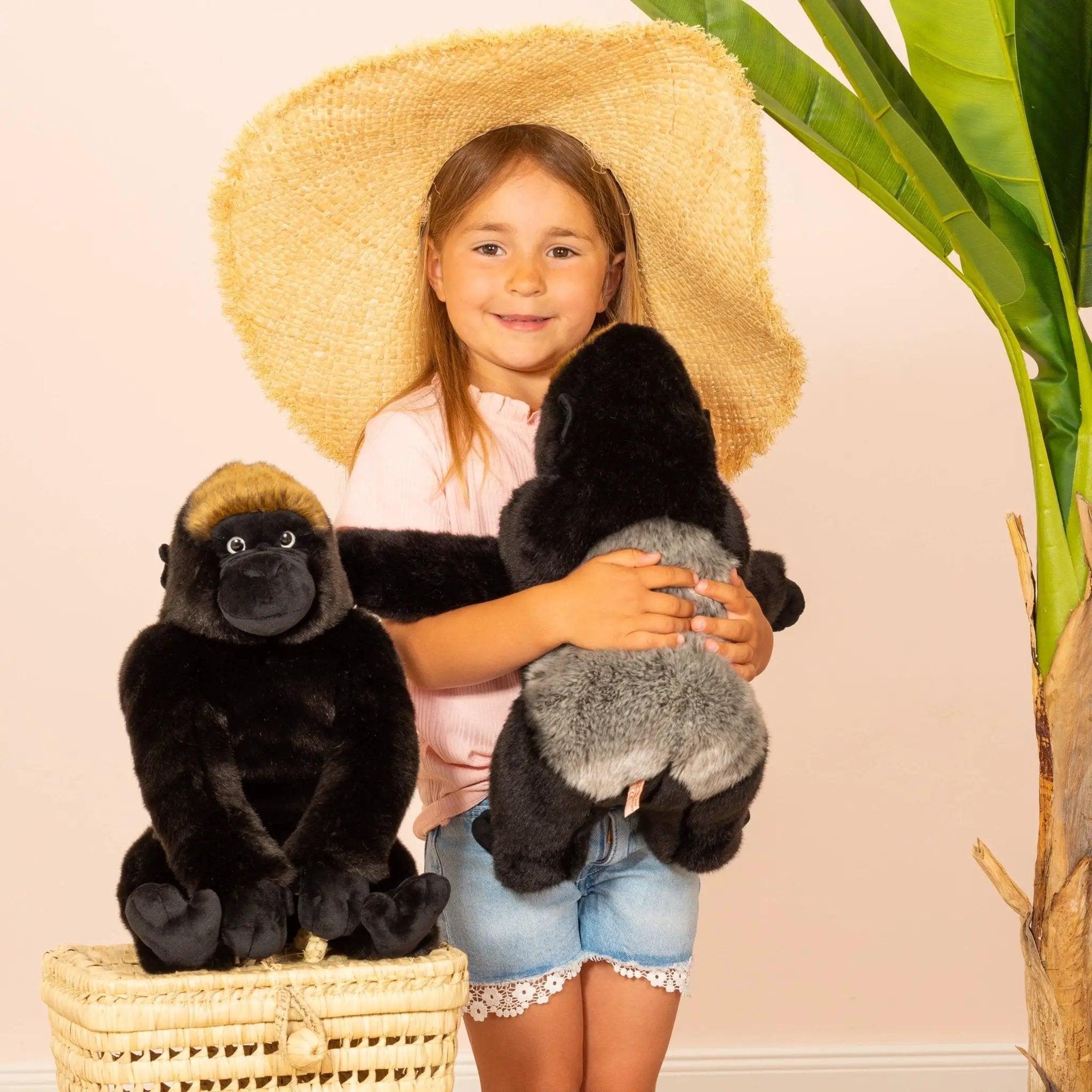 Gorille de montagne assis 35 cm - peluche - peluche by Teddy Hermann