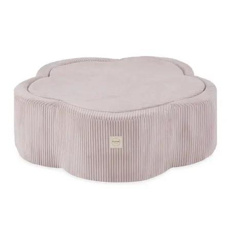 Piscine à balles - 95x30, rose clair, velours côtelé premium, Floral Fun Zone -Plush Nest - Misioo by Misioo