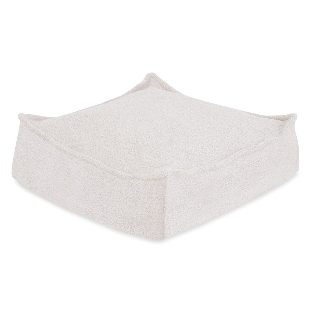 Pouf 60x60 cm - Coussin de sol, agneau crème - Plush Nest - myplayground