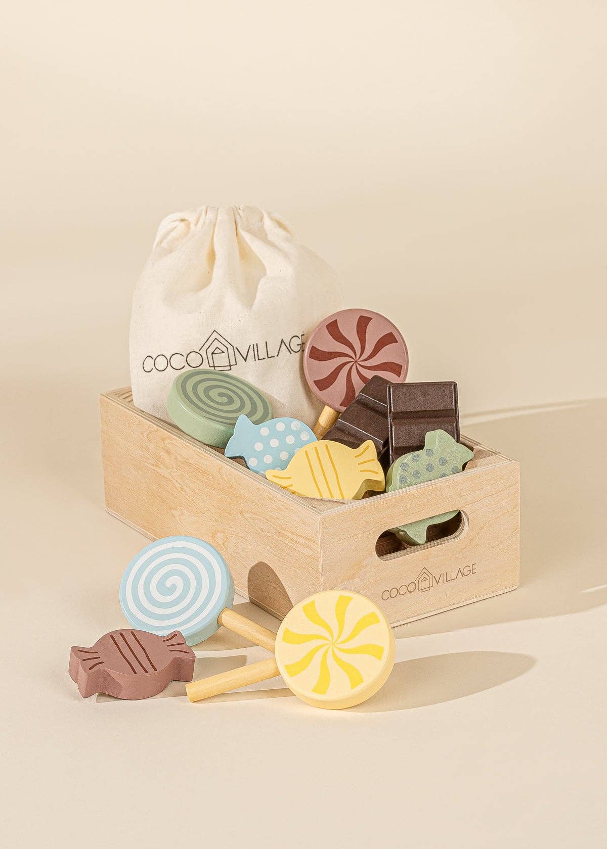 Set de jeu de bonbons en bois - Coco Village - myplayground
