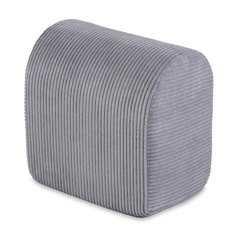 Terrain de jeu 3 éléments – Velours côtelé gris premium – Plush Nest by Misioo