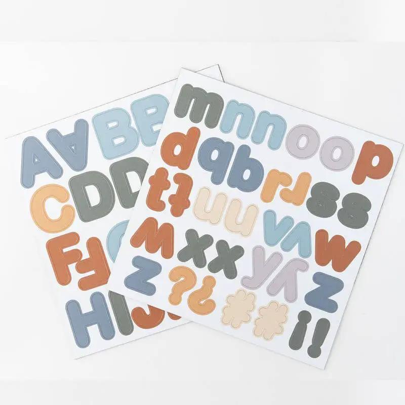 Lettres magnétiques - bleu caramel - lot de 125 magnets by Ferflex