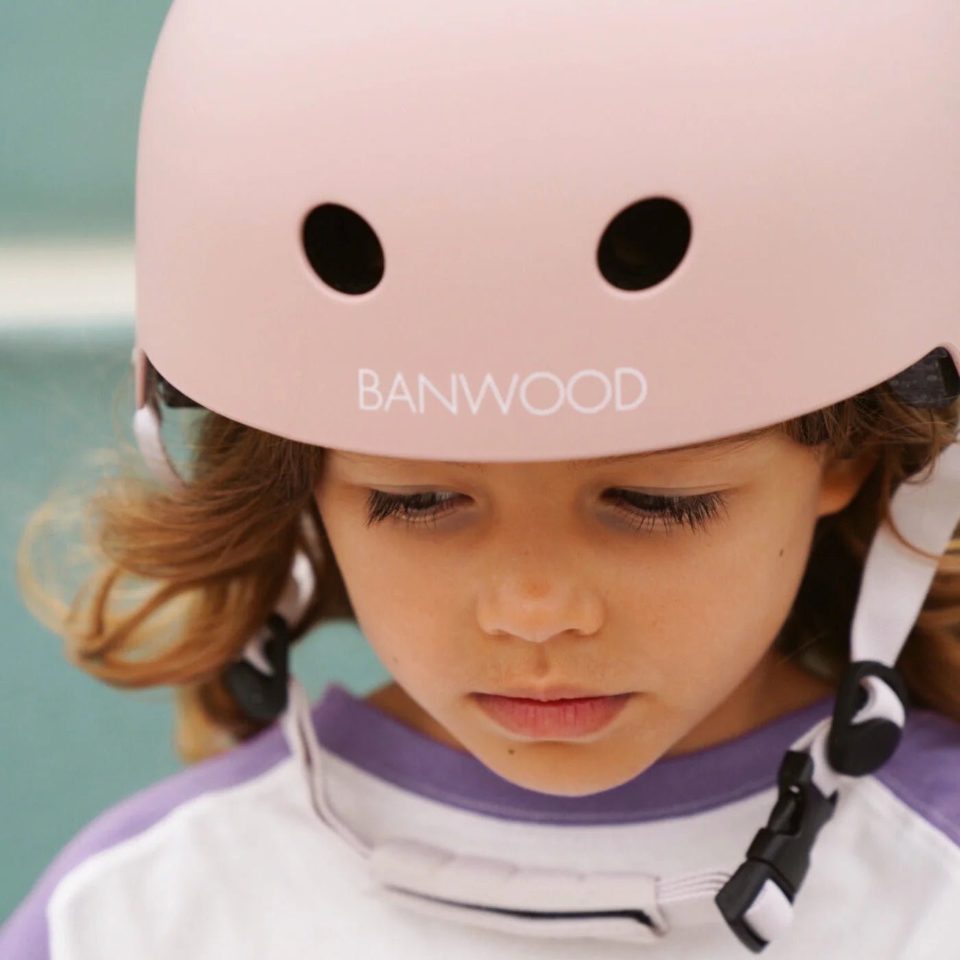 Casque vélo enfant - Rose poudré, dès 3 ans, écologique, léger - BANWOOD - myplayground