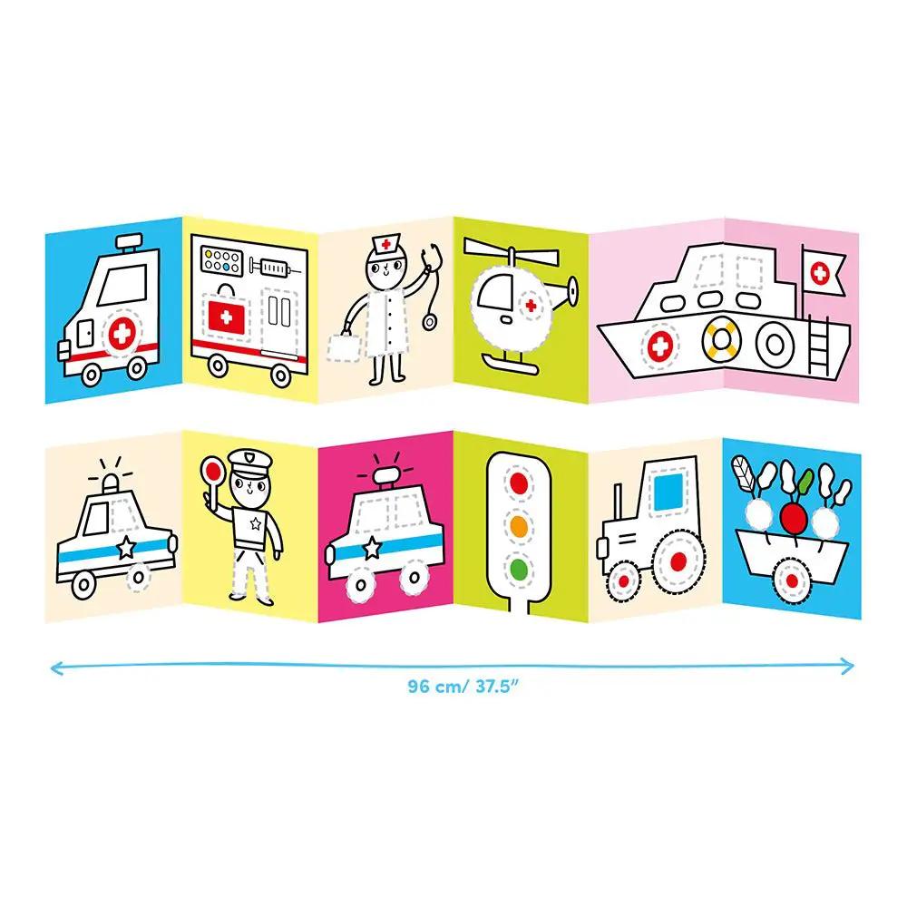 Livres de Coloriage Looong Prêts à Dessiner - Véhicules au Travail - Banana Panda by Banana Panda