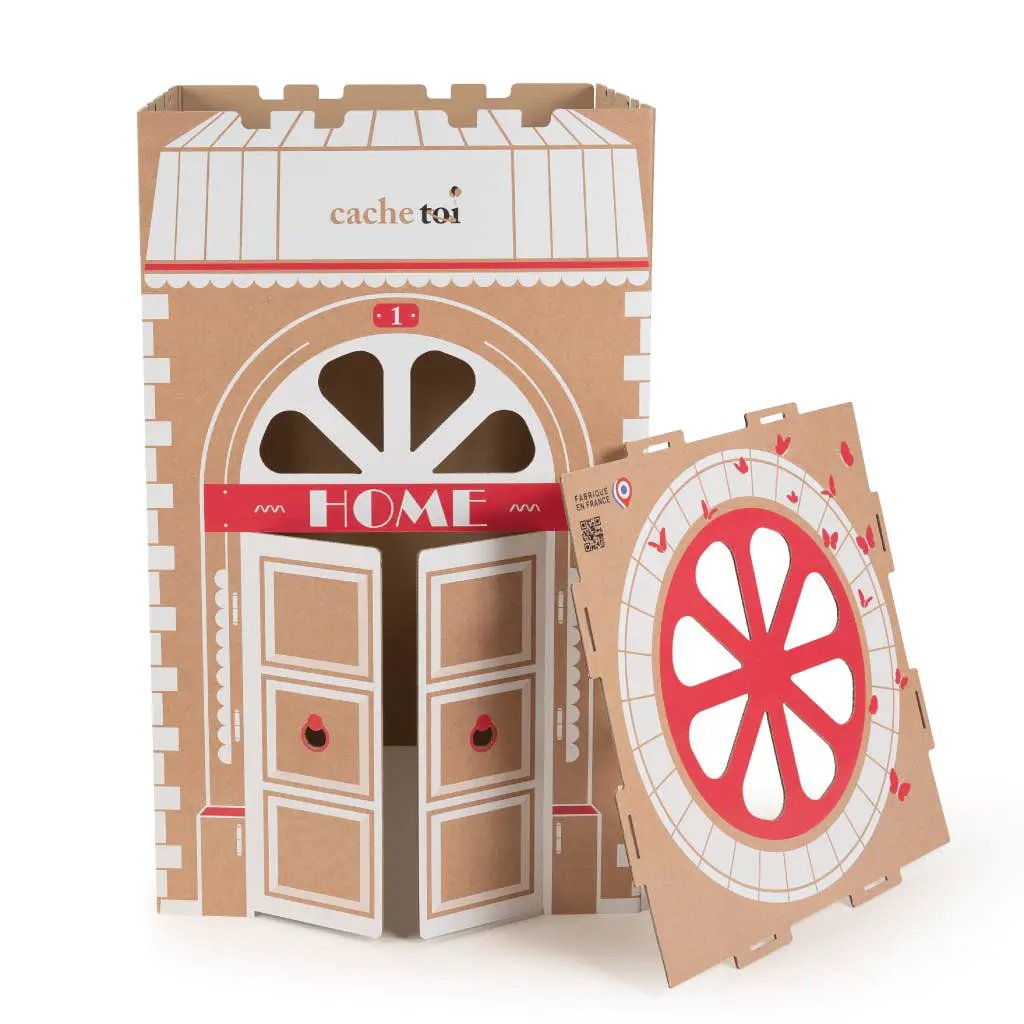 CACHE TOI cabane pliable made in France en carton - HOME by CACHE TOI