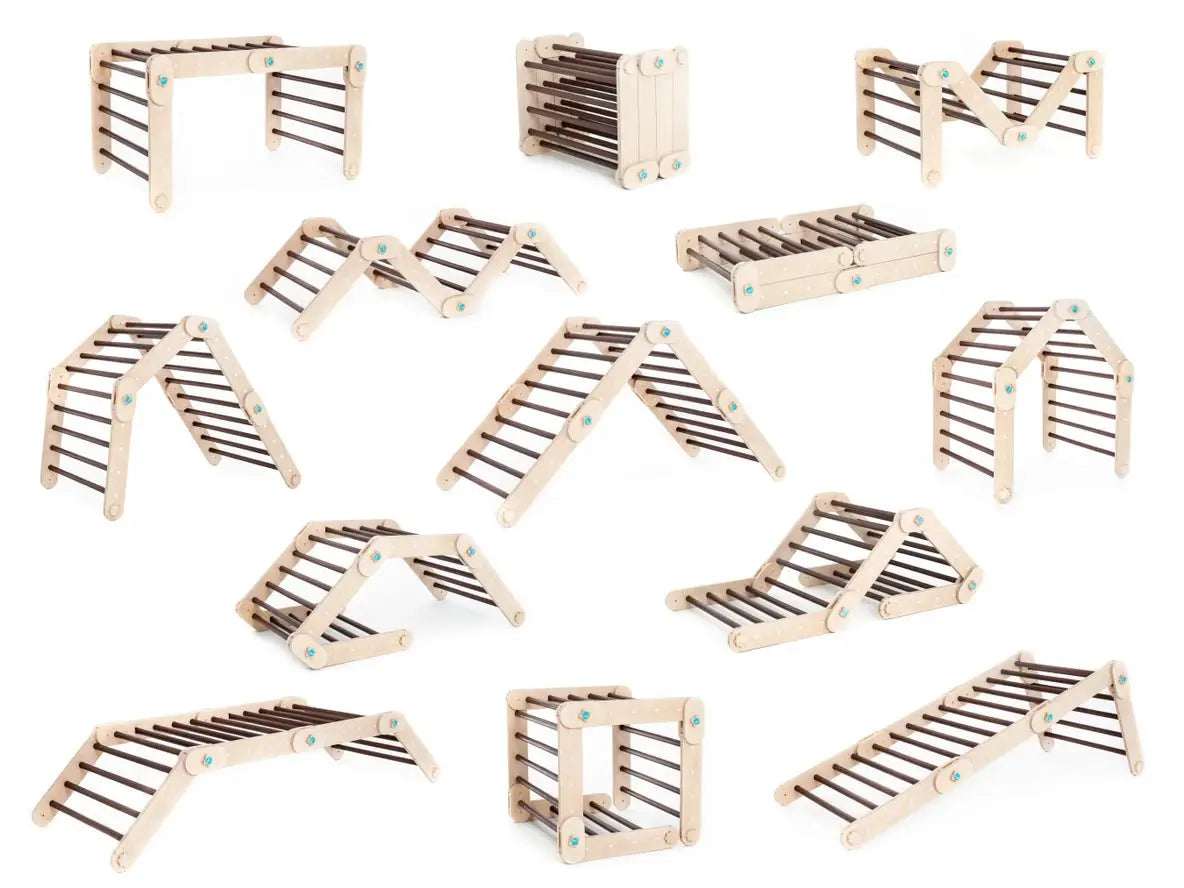 Dark Climber, Triangle Modifiable Montessori - Jeu de Motricité Enfant - Happymoon by HappyMoon