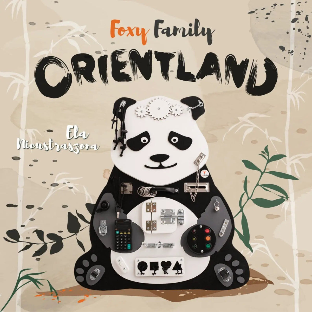 Panda Busy Board - Planche sensorielle - Jeu de motricite fine pour enfant (3 ans et +) by FoxyFamily