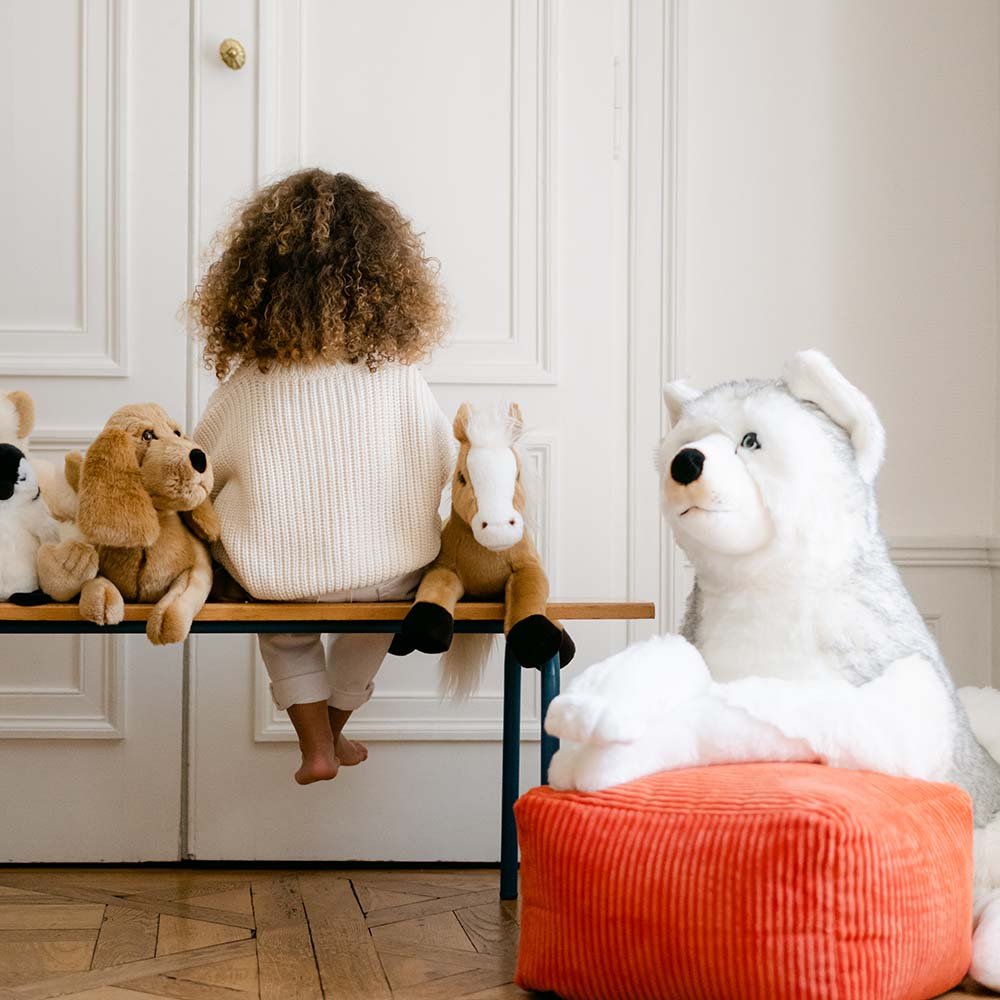 Ma peluche Husky Léonard - La Pelucherie by LA PELUCHERIE