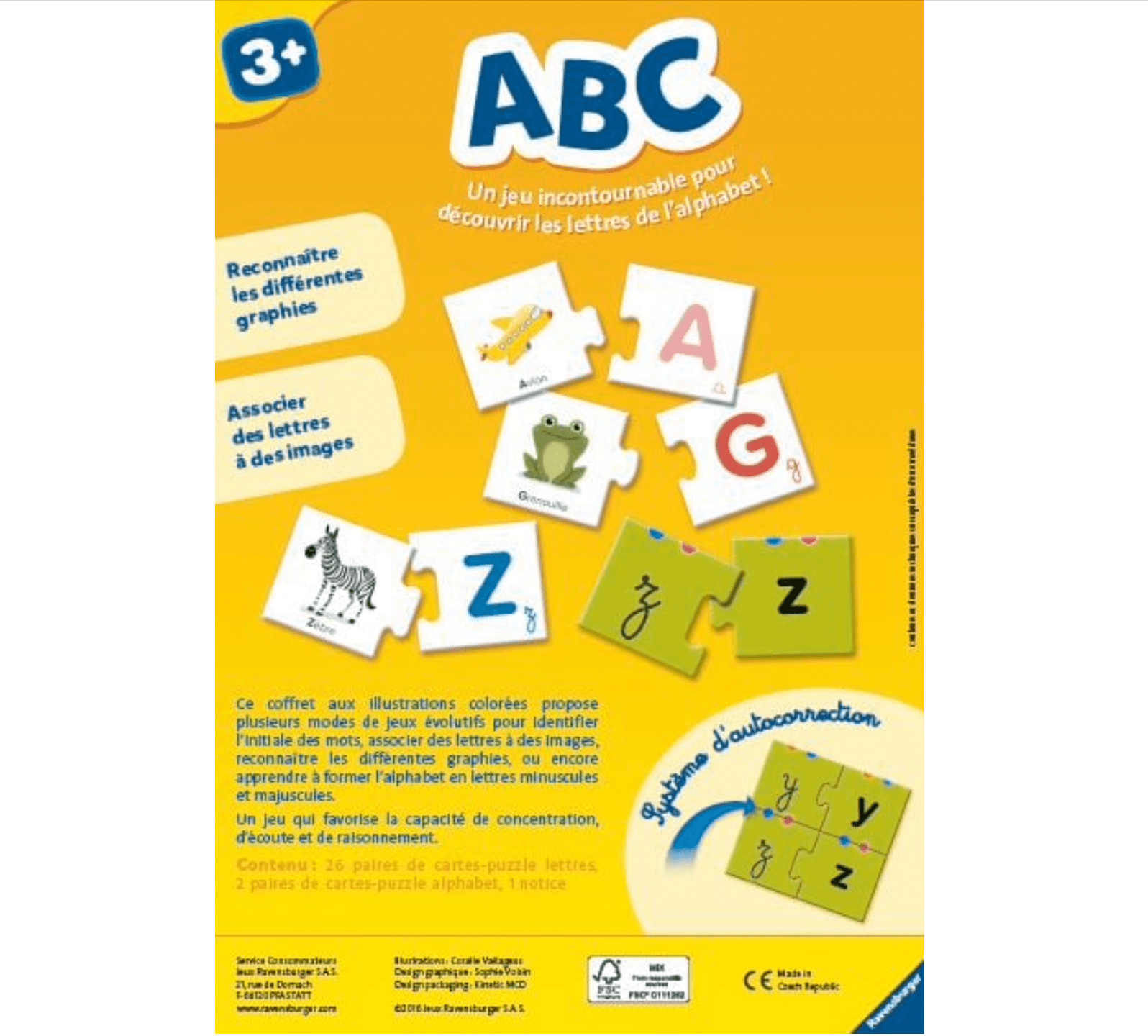 A B C + coffret pour explorer l'alphabet - Jeu Ludique et Éducatif - myplayground