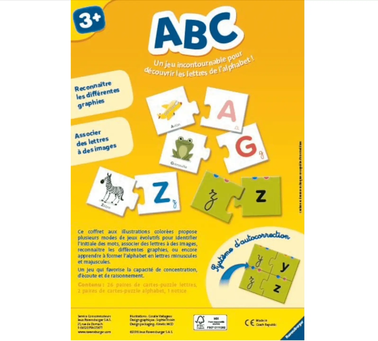 A B C + coffret pour explorer l'alphabet - Jeu Ludique et Éducatif by myplayground