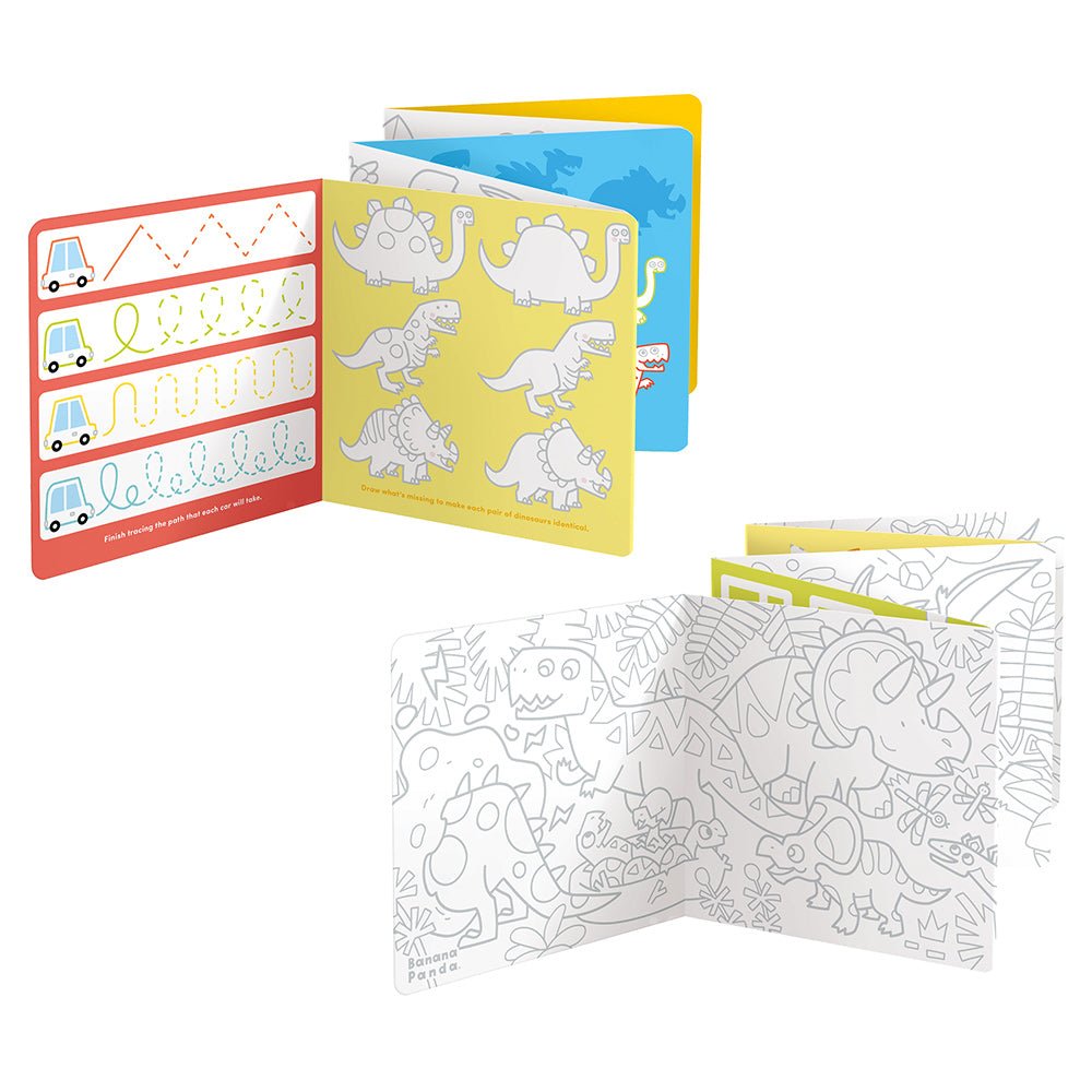 Livres de Coloriage Looong - J'adore Colorier les Dinosaures - Banana Panda - myplayground