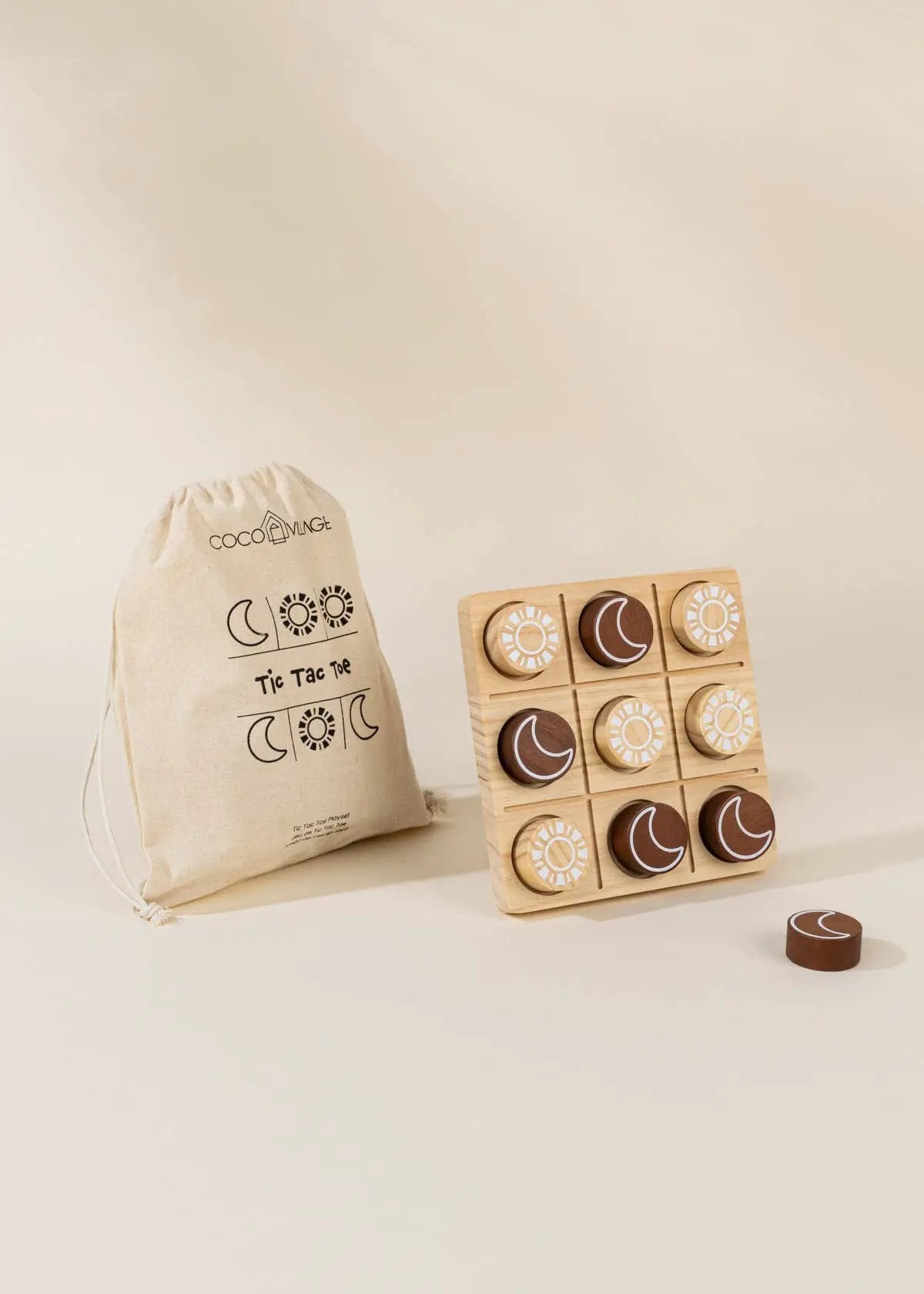 Set de jeu Tic Tac Toe en bois - Coco Village by Coco Village