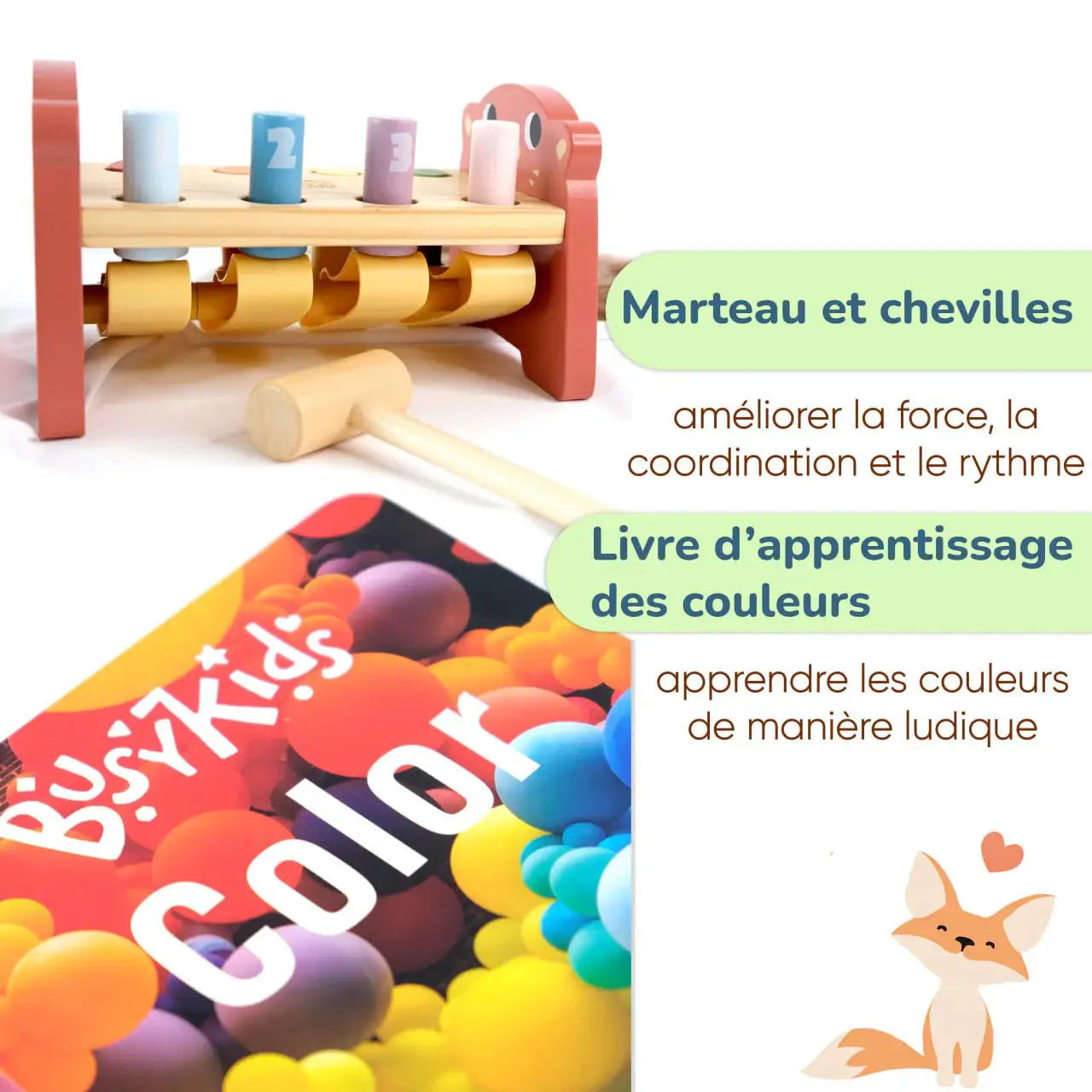 Coffret de Jeu Montessori pour enfant - 12 à 18 mois - BusyKids by BusyKids