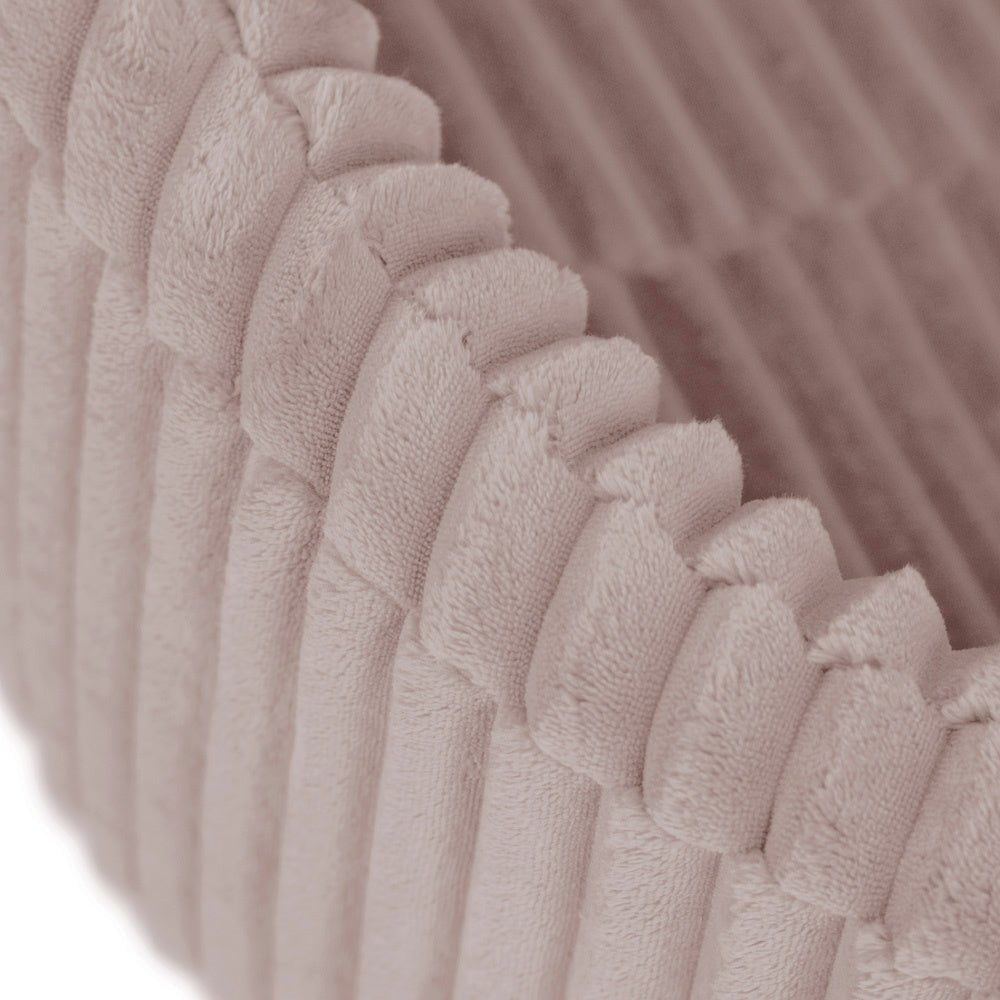 Piscine à balles - ronde 90x30 cm, Puffy Lamell Rose (+ 200 boules rose, dorées, perle ) – Plush Nest - myplayground