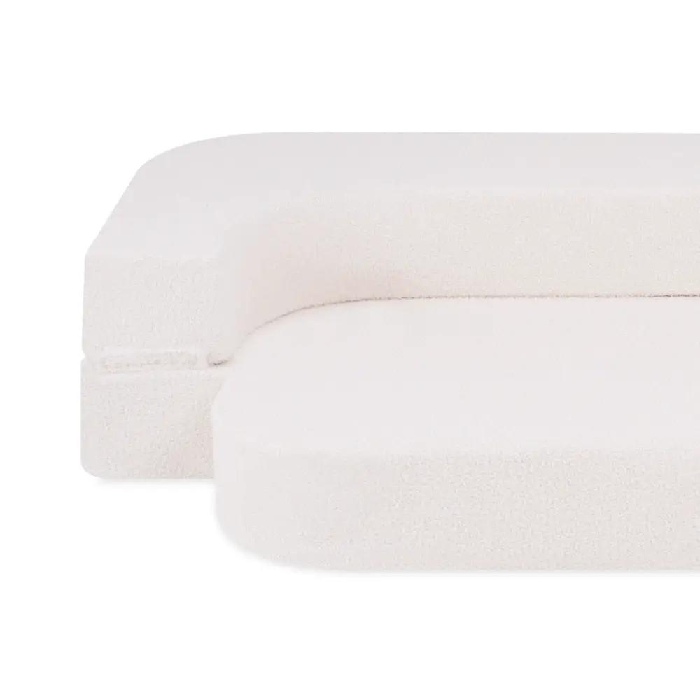 Canapé-lit Foldie - Agneau crème, lavable, imperméable - Plush Nest by Misioo
