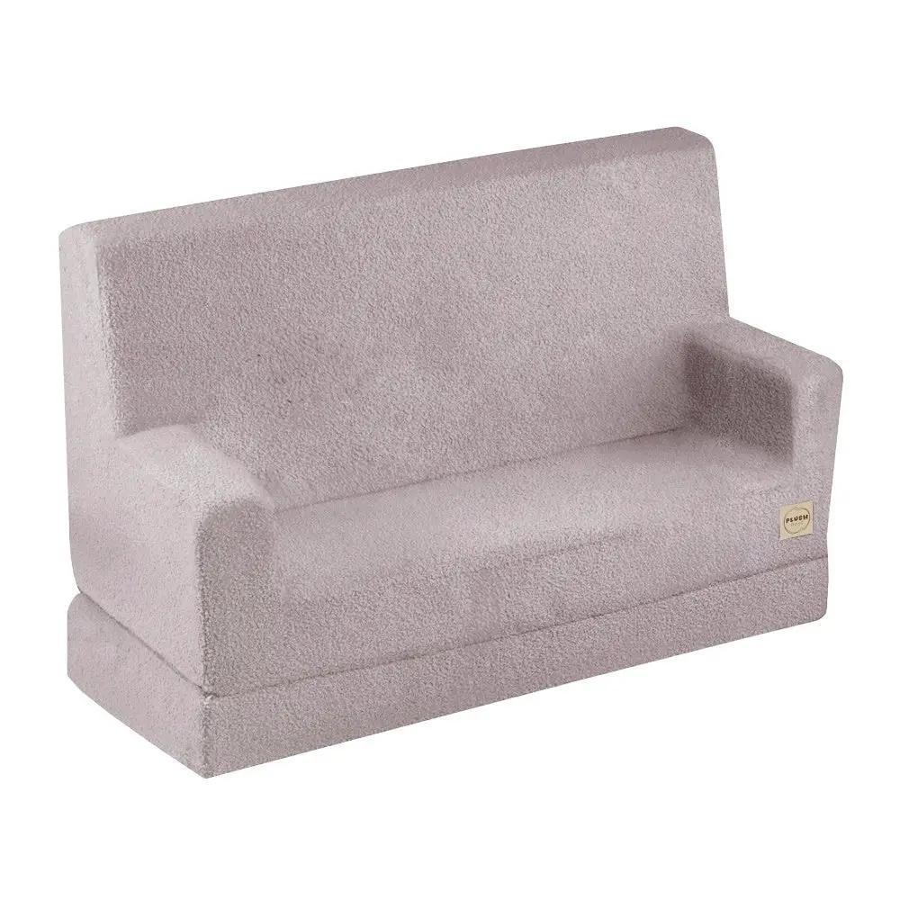 Canapé Foldie avec accoudoirs - Agneau gris, confortable - Plush Nest by Misioo