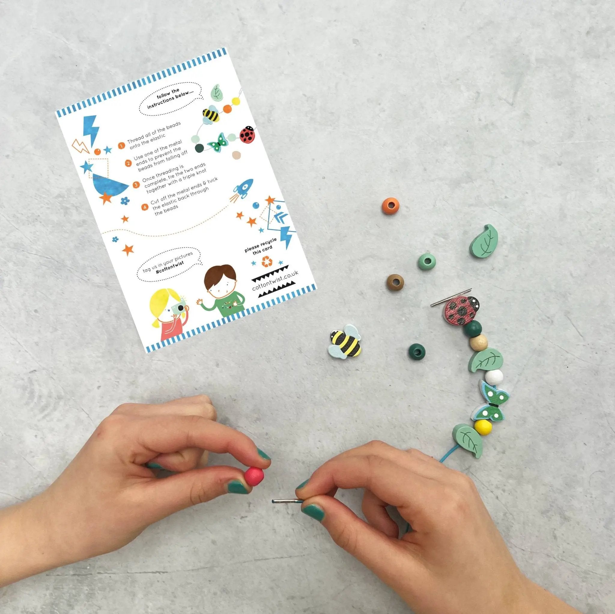 Créez votre propre bracelet Minibeast by Cotton Twist
