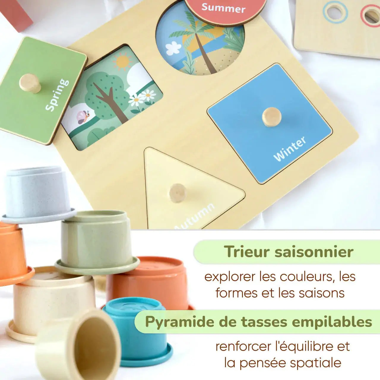 Coffret de Jeu Montessori pour enfant - 12 à 18 mois - BusyKids by BusyKids