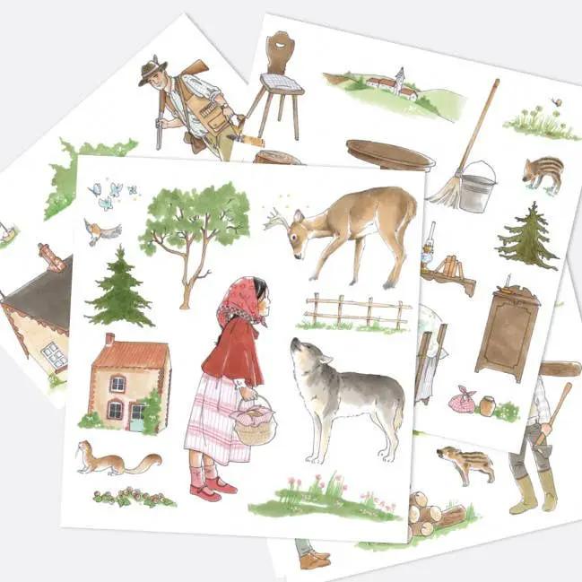 Jeu de magnets - l'histoire du petit chaperon rouge by Ferflex