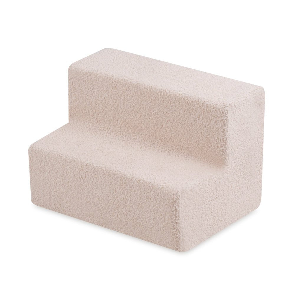 Château de terrain de jeu avec piscine +150 balles (perle, or) – Peau de mouton crème – Plush Nest - myplayground