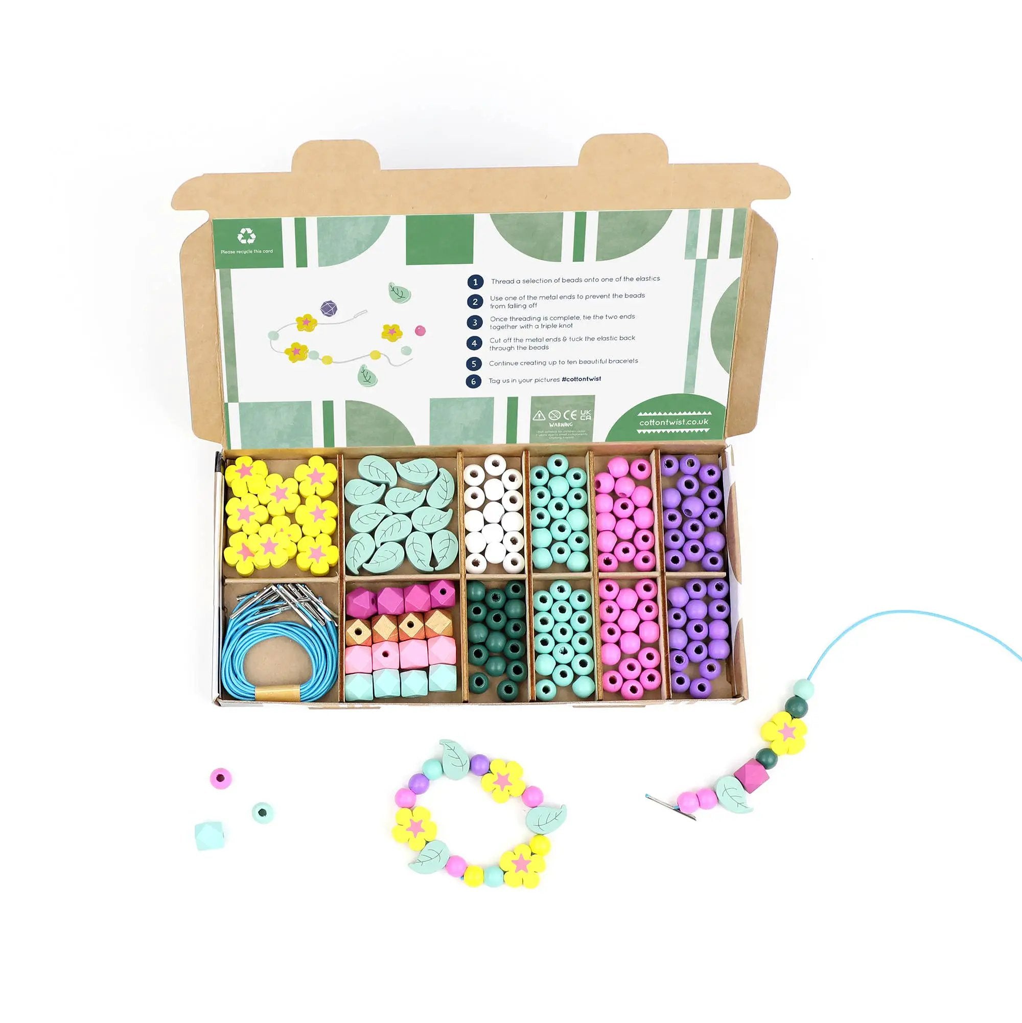 Kit de fabrication de bracelets Woodland by Cotton Twist