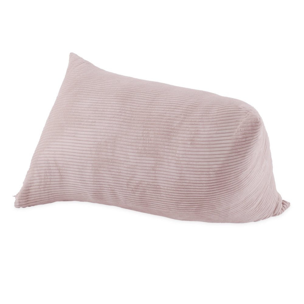 Pouf sac 120x80 cm - pouf en velours côtelé rose clair premium - Plush Nest - myplayground