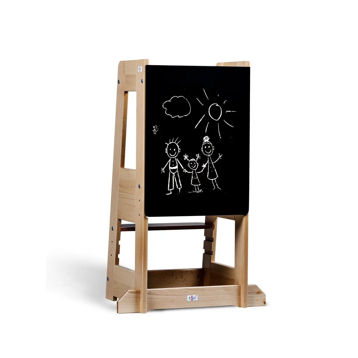 tiSsi® black beech board for learning tower / discovery tower Felix by tiSsi ® Familie beginnt mit uns™