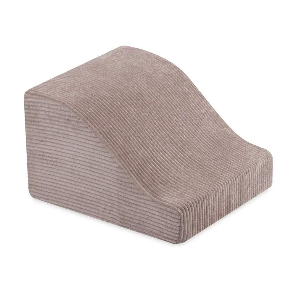 Château de terrain de jeu avec piscine +150 balles (perle, or) – Velours côtelé beige premium – Plush Nest by Misioo