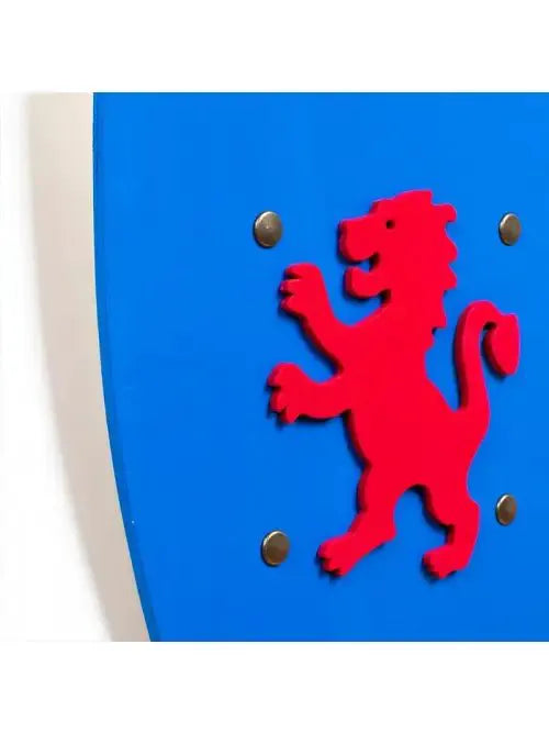 BOUCLIER KAMELOT L BLEU AVEC LION - Jeu de role pour enfants by KALID MEDIEVAL