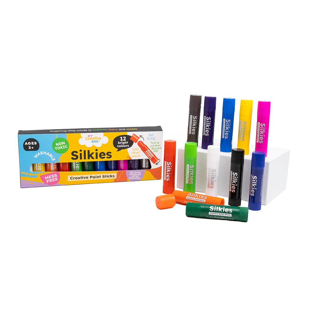Bâtonnets de peinture Silkies Lot de 12 - My Creative Box - myplayground