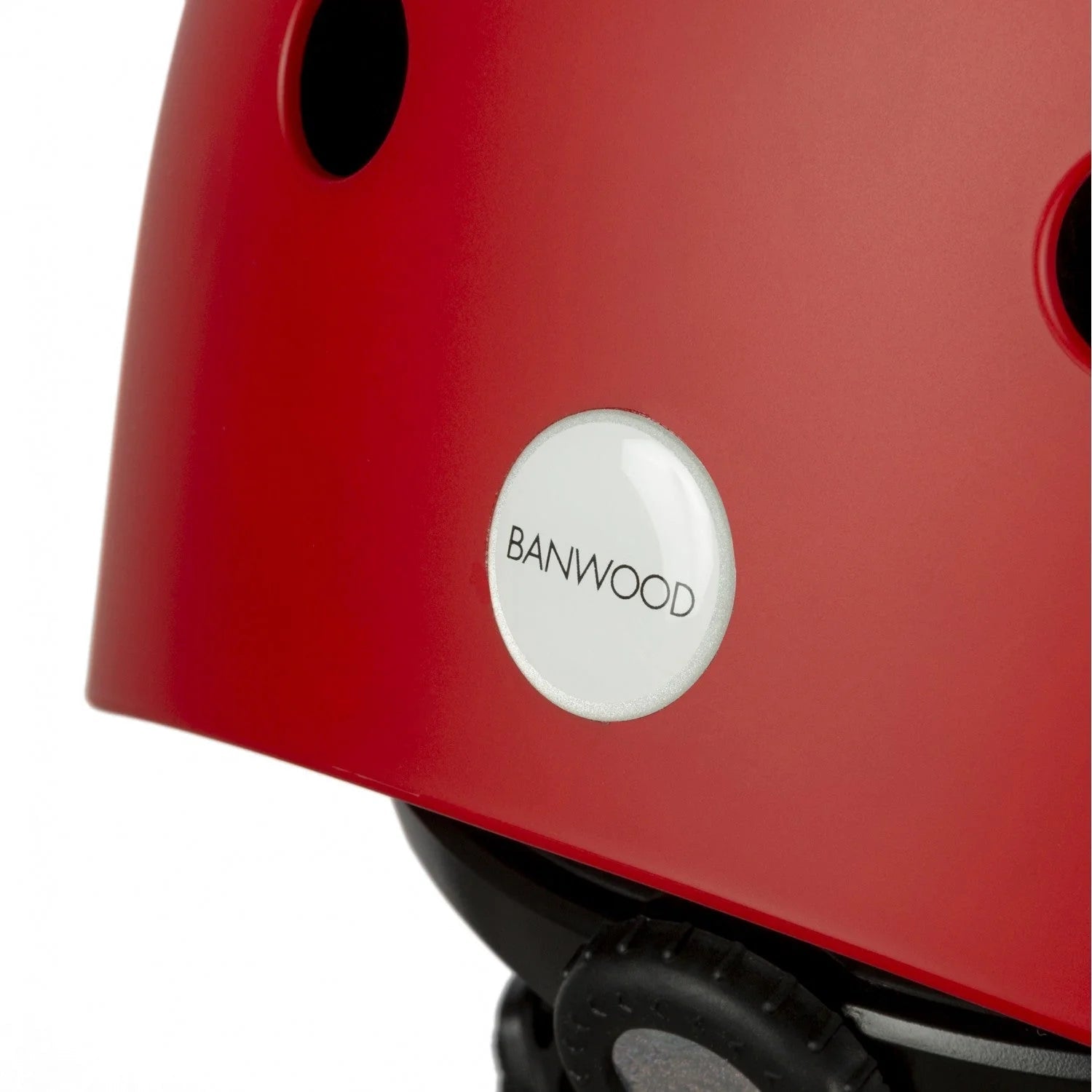 Casque vélo enfant classique rouge mat – sécurité et confort, ajustable 3 à 6 ans – Banwood by Banwood
